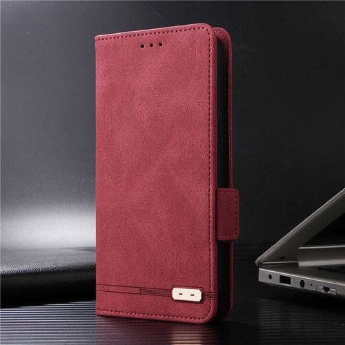 Funda Tipo Cartera Con Textura De Piel De Lujo Para Motorola