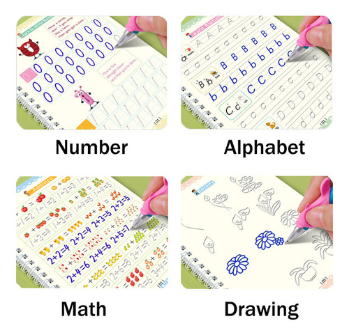 Q Caderno Prática Letras Do Alfabeto Com Recargas