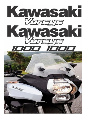 Adesivos Emblemas Compatível Kawasaki Versys - Branca Vrs15