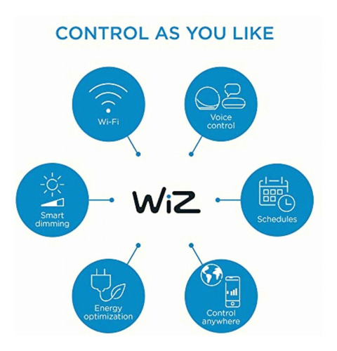 Foco Inteligente Wiz A21 Luz Calida Mayor Potencia De Luz