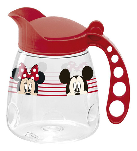 Jarra De Plastico Pet Veneza Mickey/minnie Com Tampa 1,6l