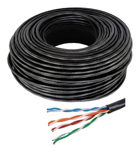 Cable Utp Exterior Categoría 5e Rollo X 100mts