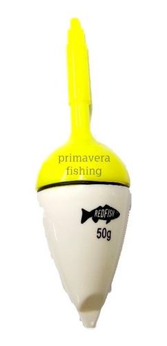 Boya De Pesca Con Luz A Pila 50 Grs Plastica 2 Colores 