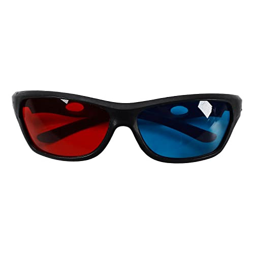 3pcs Gafas 3d Rojas Y Azules, Gafas De Plástico Montur...