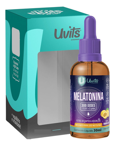 Melatonina Liquida 30ml - 300 Doses Dna Maracujá