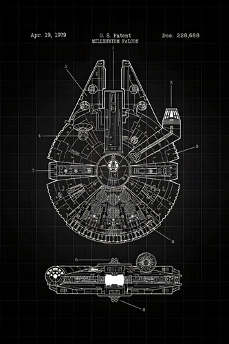 Poster Star Wars Autoadhesivo 100x70cm#1612