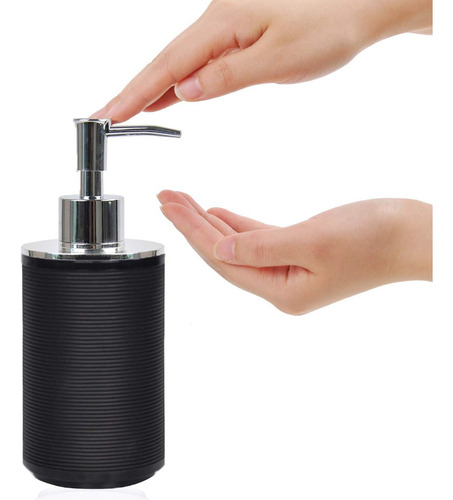 Dispenser Jabon Liquido Para Baño Redondo Plastico Color Blanco