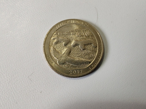Moneda Estados Unidos 25 Cents 2017 Effigy Mounds(ix542