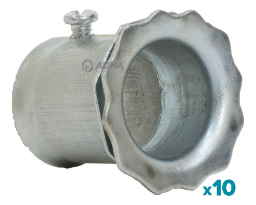 Conector Chapa Hierro Ag 3/4 20mm Electricidad X10