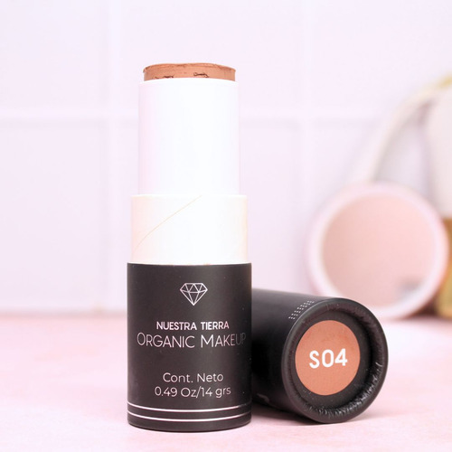 Base de maquillaje en sólido Nuestra Tierra Organic Makeup Makeup Pop Maquilla solido Makeup S04 tono s04 - 14g