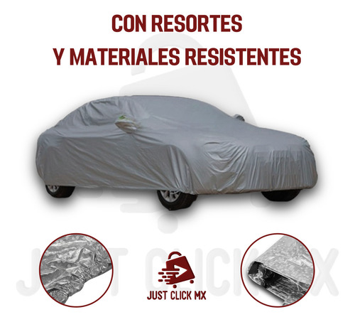 Cubierta Funda Protector Impermeable Para Coche Y Camioneta Color Gris