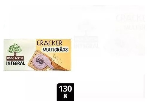 Kit C/3 Biscoito Integral Cracker Multigrãos 130g Mãe Terra