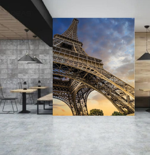 Vinilo Decorativo Foto Mural Paris Torre Eiffel Precio Porm2