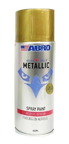 Pintura En Aerosol Abro Cubritivo Rapido Secado Oro 400ml