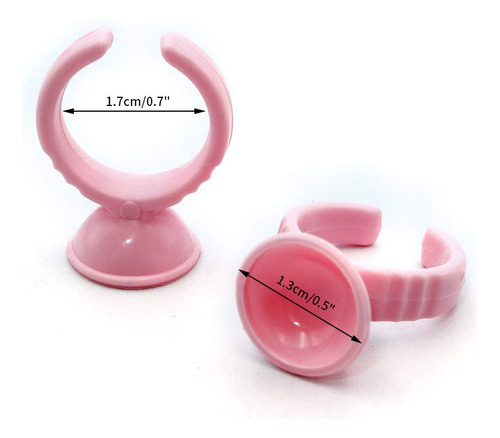 Soporte Desechable De Plástico Para Uñas Y Tatuajes, 100 Uni