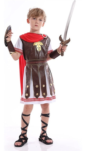 Disfraz De Gladiador Para Niño Talla Xxl En Poliester