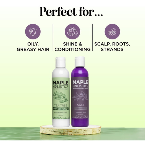 Set De ChampĂș Y Acondicionador Maple Holistics Tea Tree