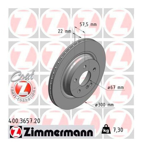 Par Disco De Freio Tras. Mercedes E 350 2009-2020 C207