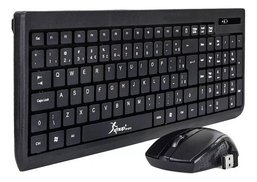 Kit Teclado E Mouse Sem Fio Knup Kp2012 Óptico 2.4ghz