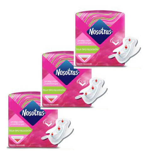 Toalla Femenina Nosotras Invisible X8u Pack X3u