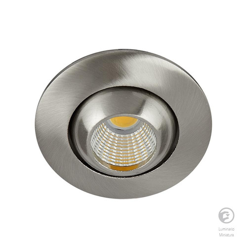 Lampara Led Empotrable 4 W Blanco Calido Ydcled-300/s Estructura Gris