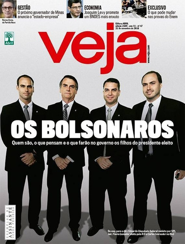 Veja N° 2609 Nov 2018  / Os Bolsonaros