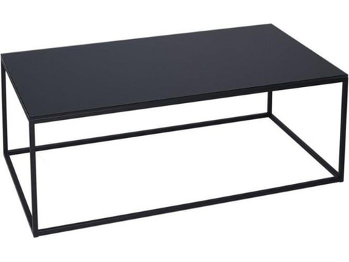 Mesa De Centro Acero Vintage Industrial 80x40x40 Negro Mate