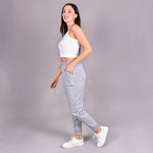 Pants Jogger Mujer Deportivo Ajustable Con Bolsas Casual