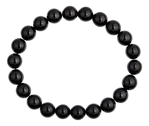 Pulsera De Piedras Preciosas Naturales De Ónix Negro Con Cue