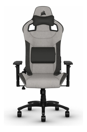 Silla De Escritorio Corsair T3 Rush Gamer Ergonómica  Gris Y Charcoal Con Tapizado De Tela