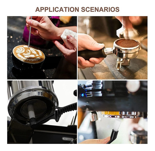 Cepillo Para Máquina De Café, 5 Unidades, Con Cuchara, Molin