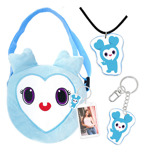Twice Lovely Bolsa Cross Kpop Celeste Suave Cn Llavero