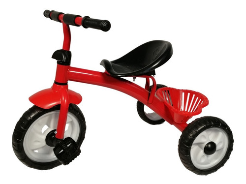 Triciclo Infantil De Metal A Pedal Con Canasto De Niño 