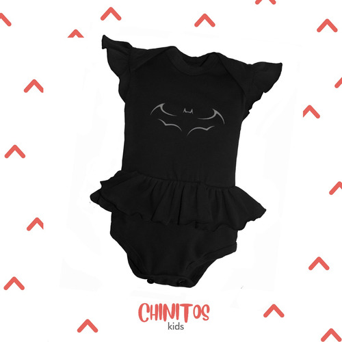 Pañalero Vestido Batigirl - Pañalero Superhéroes Negro  