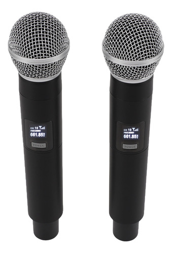 Micrófono Inalámbrico Para Karaoke, 2 Unidades, Micrófono Vh