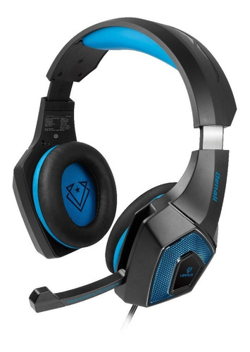 Auriculares Gamer Ps4 Pc Xbox One Cel Usb 3,5mm Azul Backup