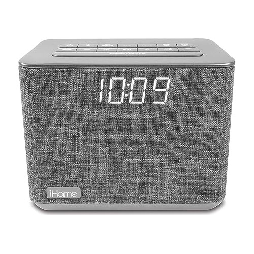 Ihome Ibt232 Radio Fm Y Reloj, Con Alarma, Dual, Con Bluetoo