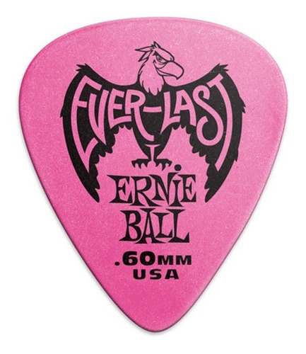 Ernie Ball 9179 Puas Everlast Rosas Calibre .60mm 12 Piezas