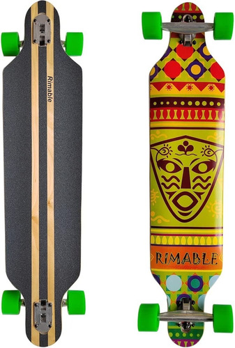 Patineta Longboard Rimable Freeriding Drop Through 41 Inch