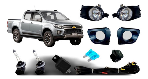 Kit Faro Auxiliar Chevrolet S-10 2021 2022