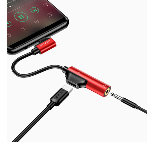 Conector De Carga Del Codo Tipo C Rojo .