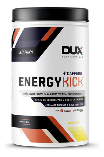 Energykick Caffeine - Pote 1000g Dux Nutrition Sabor Abacaxi