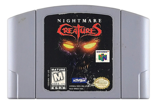 Nightmare Creatures Original Nintendo 64 N64