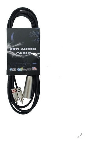 Imagen 4 de 7 de Cable Profesional Pro Audio Rca A Canon Xlr Macho 3,6 Mts
