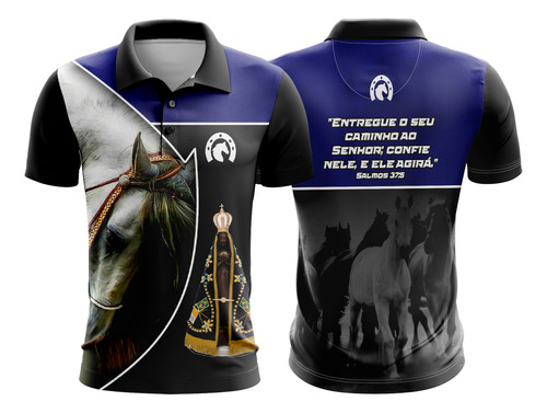 Camisa Vaquejada Cavalgada Gola Polo Personalizada Nome Logo