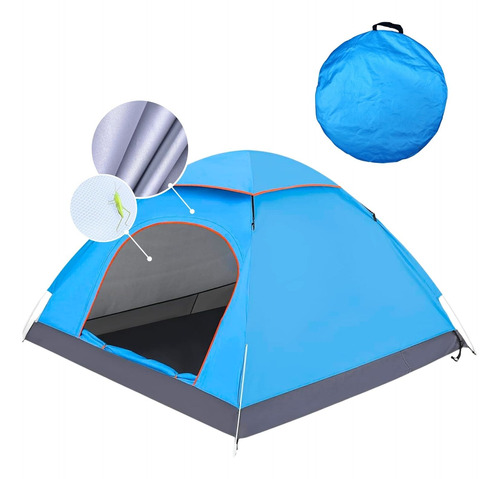 Tienda Carpa Automática Impermeable 2 Persona Camping Caza