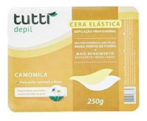 Tutti Depil Cera Depilatória Elástica Camomila 250g