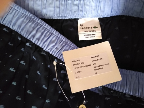 Imagen 3 de 9 de Calzoncillos Nuevos Lacoste Talle M