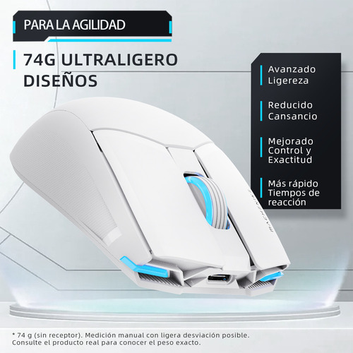 Mouse Gamer Machenike M7 Pro Botones Mecánicos Inalámbrico