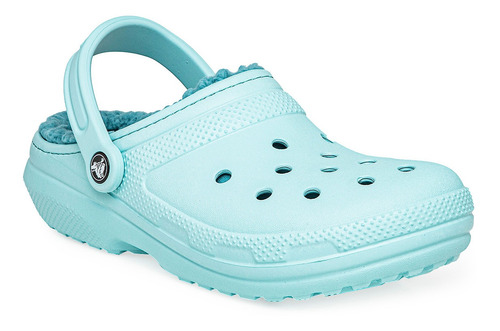 Zuecos Crocs Classic Lined Clog Mujer Turquesa Solo Deportes